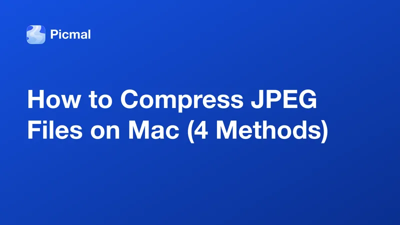 How to Compress JPEG Files on Mac (4 Methods)