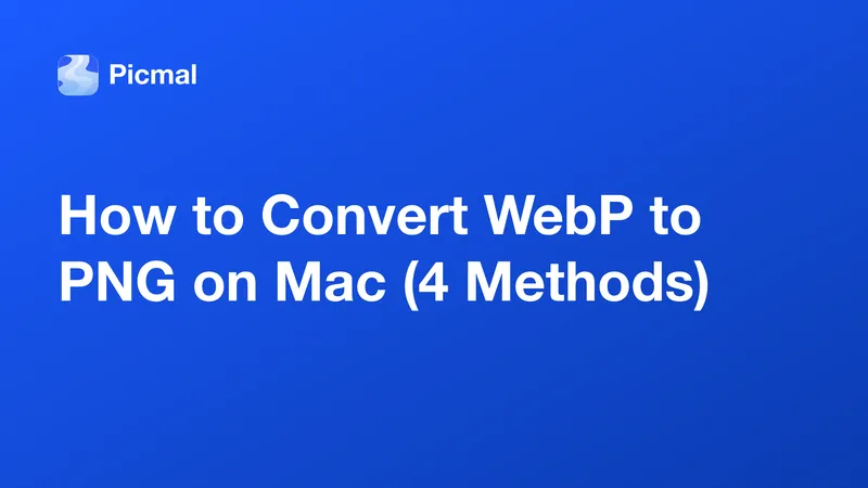 How to Convert WebP to PNG on Mac (4 Methods)