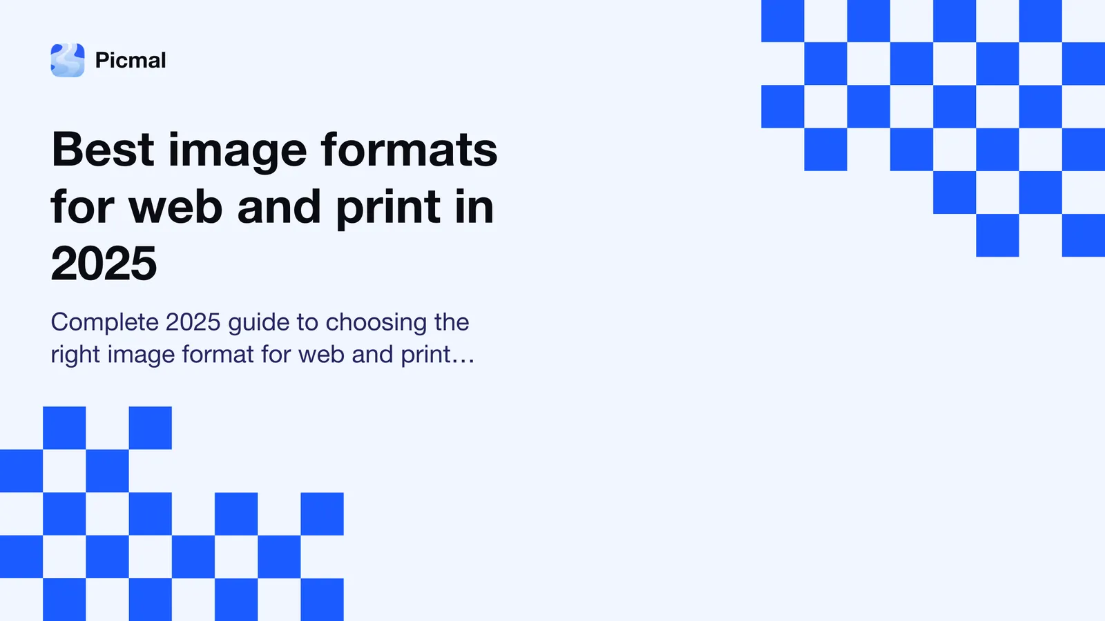Best image formats for web and print in 2025