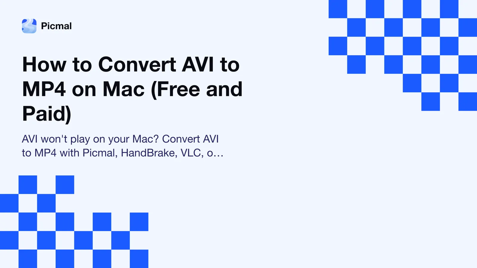 How to Convert AVI to MP4 on Mac (Free and Paid)