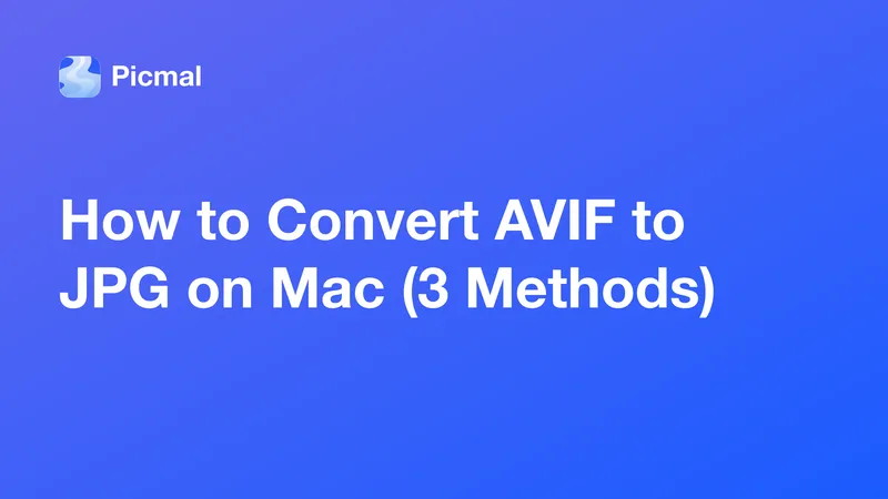 How to Convert AVIF to JPG on Mac (3 Methods)