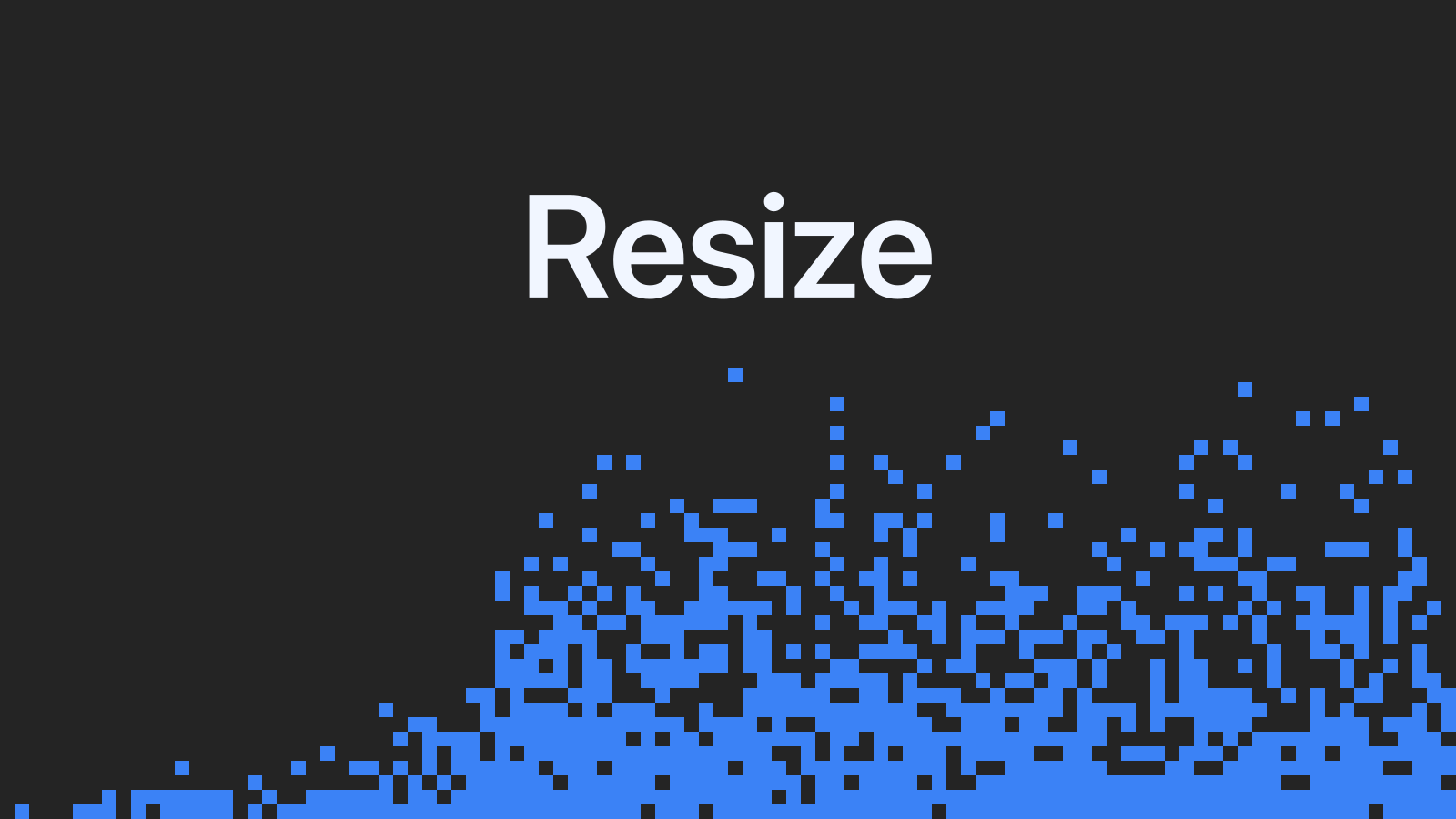 Change the dimensions instead: resize images on Mac