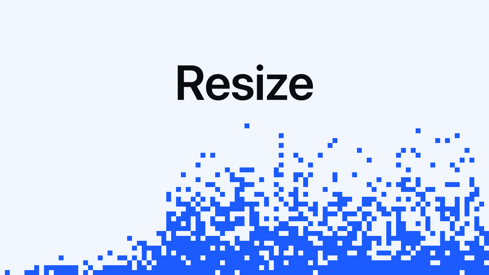 Change the dimensions instead: resize images on Mac
